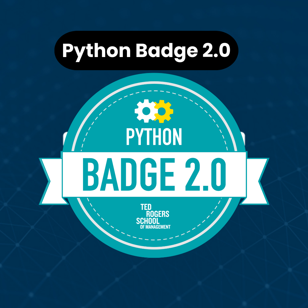 Teds Rogers School of Management Logo with the title Python 2.0